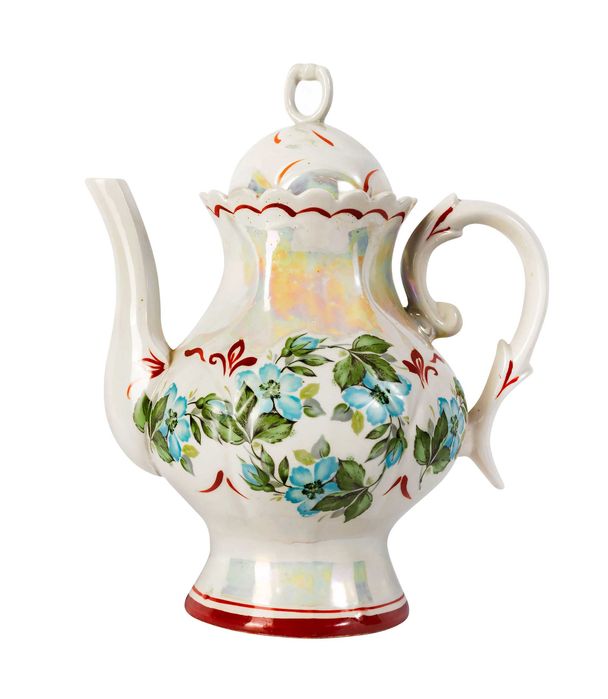 Чайник-заварник с элементами ручной росписи
