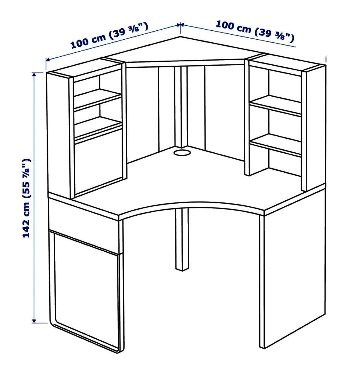 Biurko narożne MICKE  IKEA