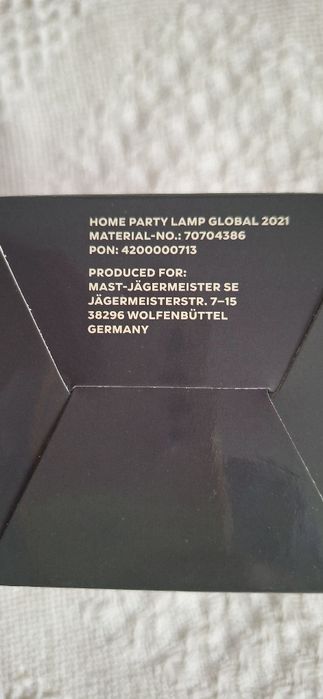 Żarówka party Jagermeister.