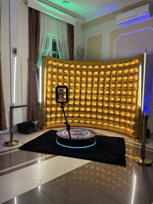 Ciężki Dym,Fotobudka 360,Dekoracje Światłem, PhotoBox z Drukowaniem