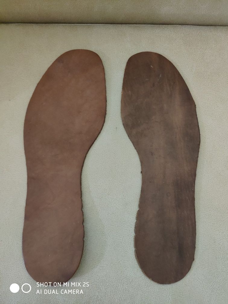Стелька  устілки кожаная для обуви. 42.5 розміру і меньше