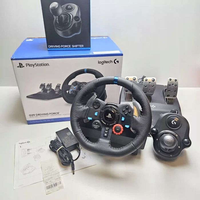 Zadbana Kierownica Logitech G29 + shifter + paragon