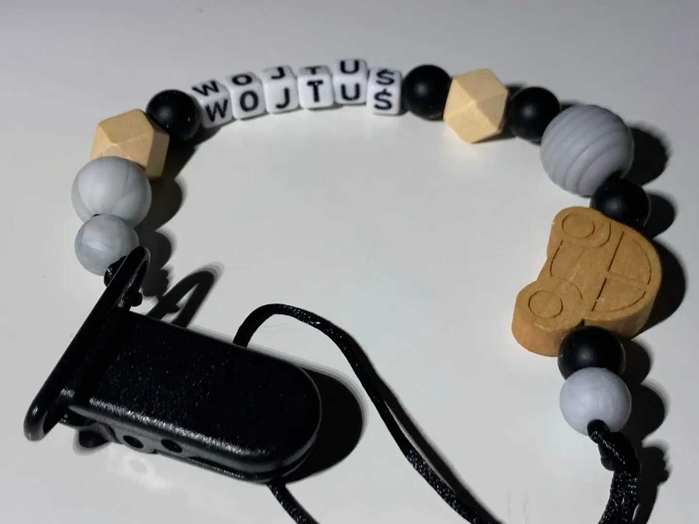 Zawieszka do smoczka imienna personalizowana prezent