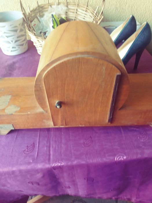 Zegar stary stojacy duzy 1963 drewno do naprawy