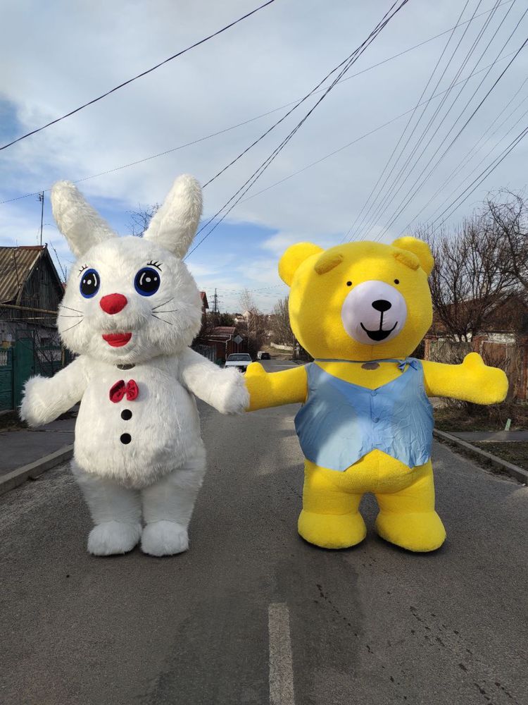 Вітання великий заяць, огромный заяц, поздравление с днем рождения