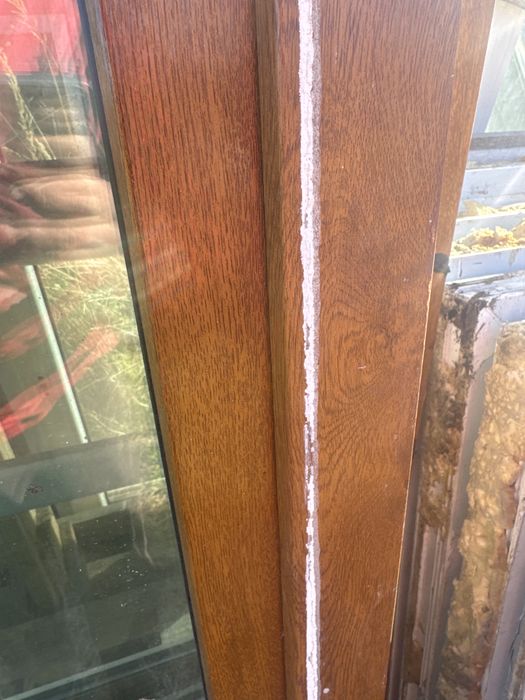 1x okno plastikowe 118x134 zloty dab RU (wysylka, dostwa,120x130)