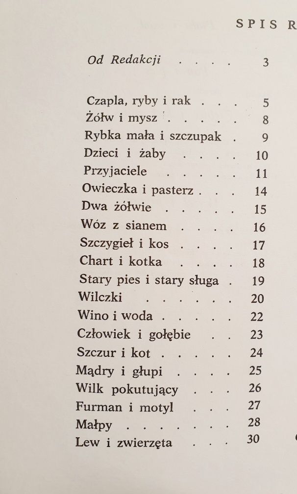 BAJKI IGNACY KRASICKI 1988r 80' 90' prl dla dzieci