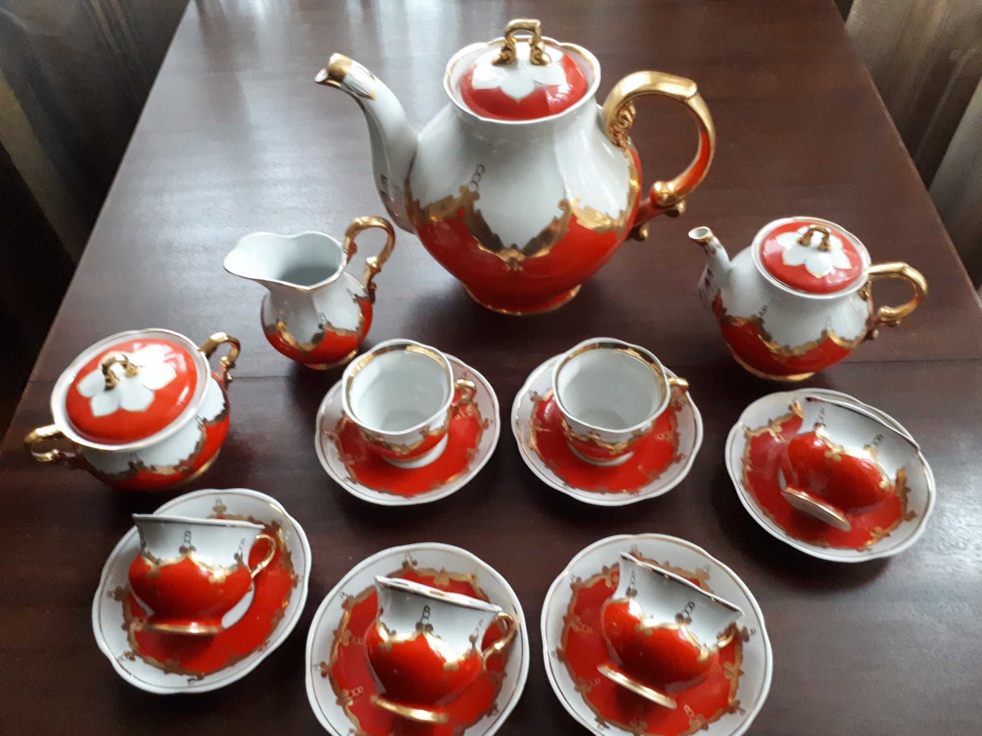 Чайный сервиз 6 персон 16 предметов Красный Бутон Барановка