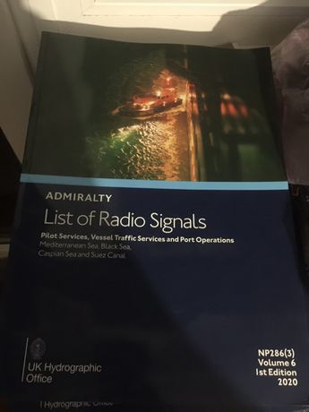 Admiralty List of radio signals volume 6 NP286 (3) 2020 edition