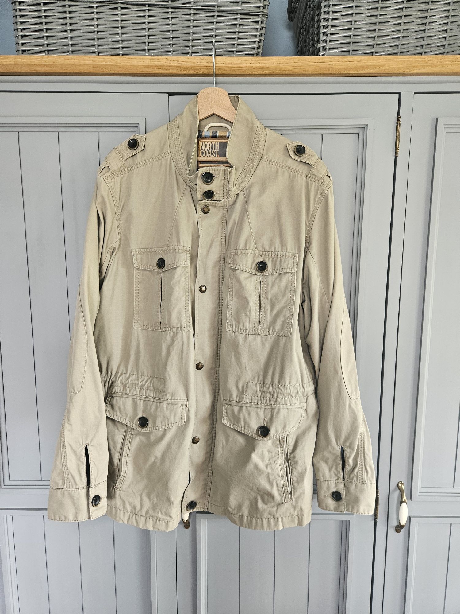 Kurtka North Coast M&S XL khaki militarna