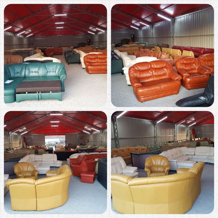 KOMIS MEBLI SKÓRZANYCH -narożniki, wypoczynki, sofy- skóra naturalna