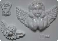 Forma do odlewów gipsowych anioły 3 szt