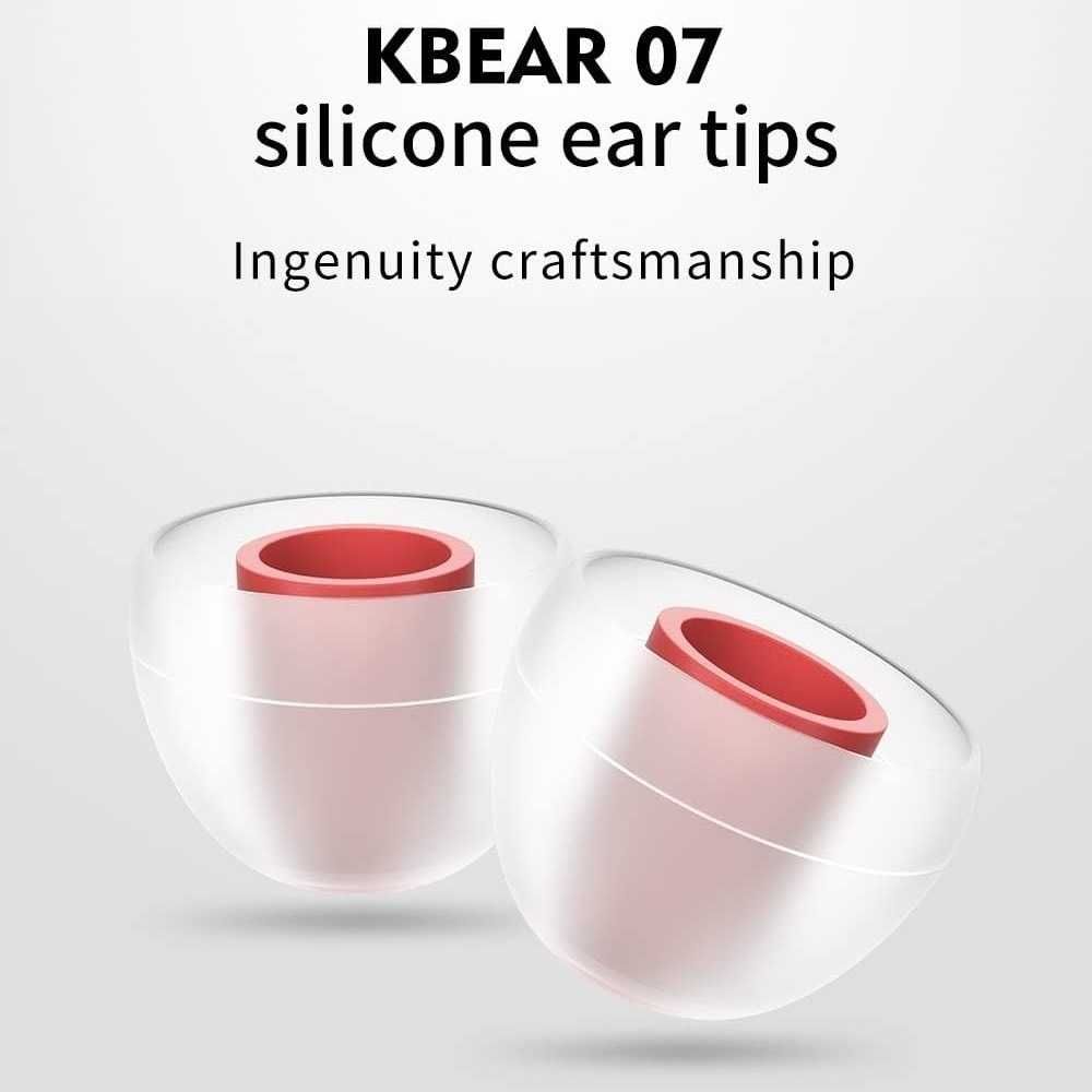 ⇒ Kbear 07 (5 пар) - нейтральные амбушюры для IEM, TWS наушников