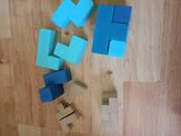 63wo) mini puzle szescian drewniane