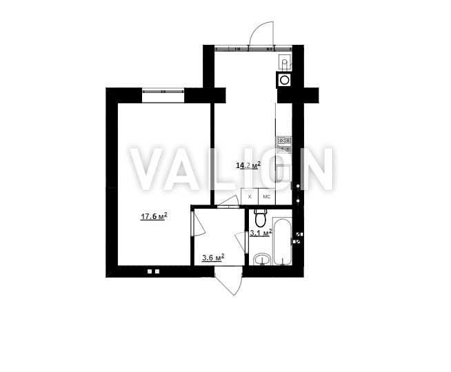 Продажа 1к квартиры в ЖК Новая Конча-Заспа,