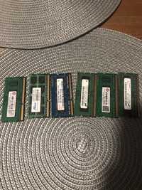 6x rozne pamieci RAM DDR3 Sodim