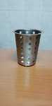 Copo inox com buracos, usado
