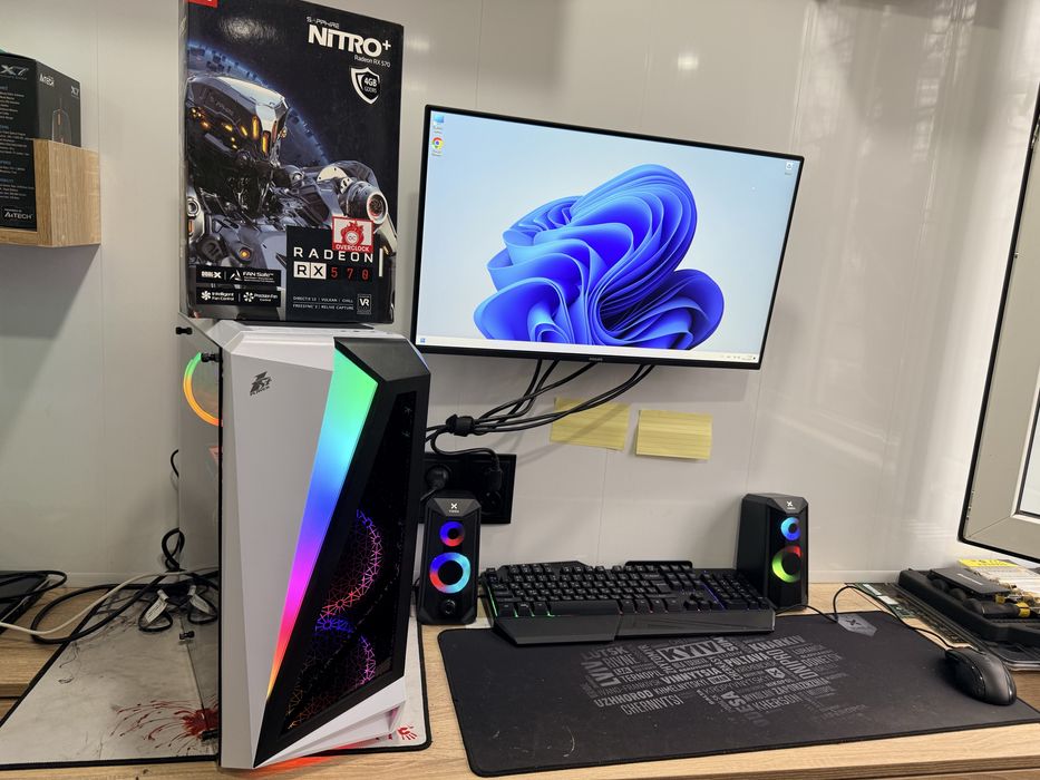 Компьютер Ігровий intel i5+16гб ddr4+ssd 256+ AMD RX 570