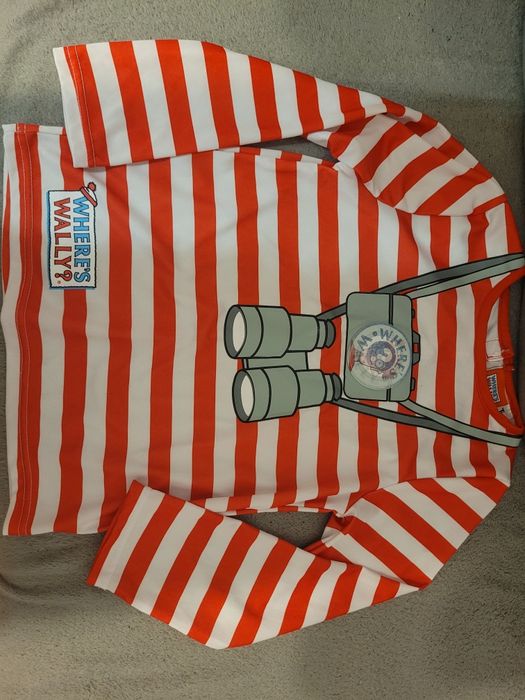 Przebranie  bluzka where’s wally kostium 7-8 lat 122/128 cm