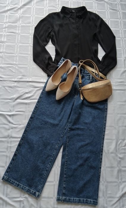 Dżinsy Damskie Dzwony r. 36/38