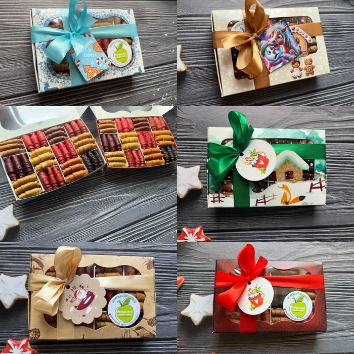 Подарункові набори пастили до свята Миколая та нового року