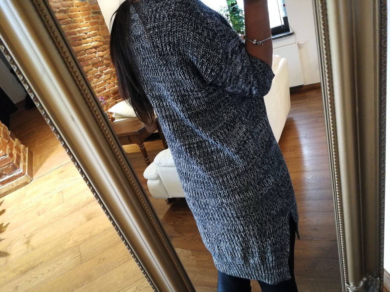 Sukienka sweterkowa r. M, długi sweterek