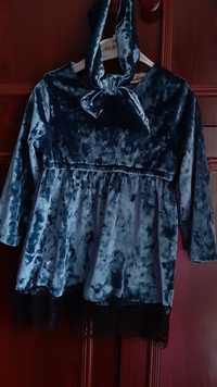 Платье, Велюрове плаття для дівчинки Велюровое платье