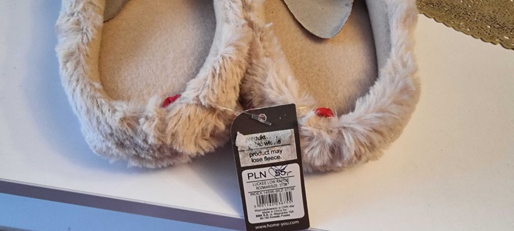 Kapcie ocieplane 37/38 nowe