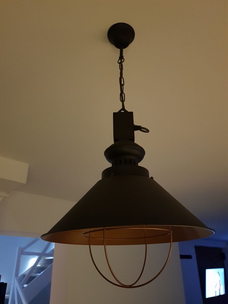 Lampa czarna loft,retro