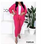 2xl garnitur damski Plus size fuksja