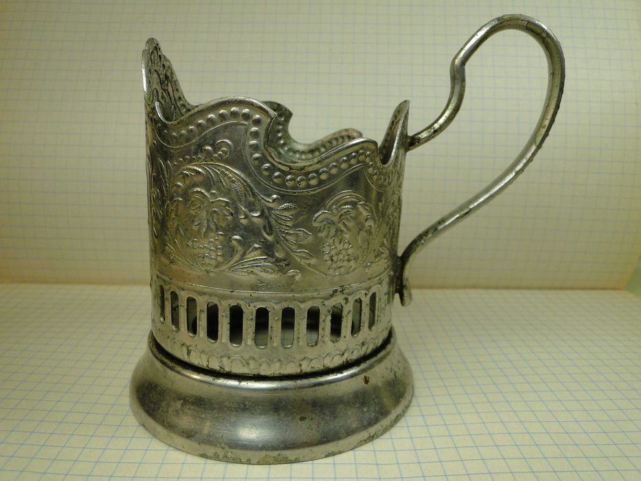 Подстаканник космос мельхиоровый