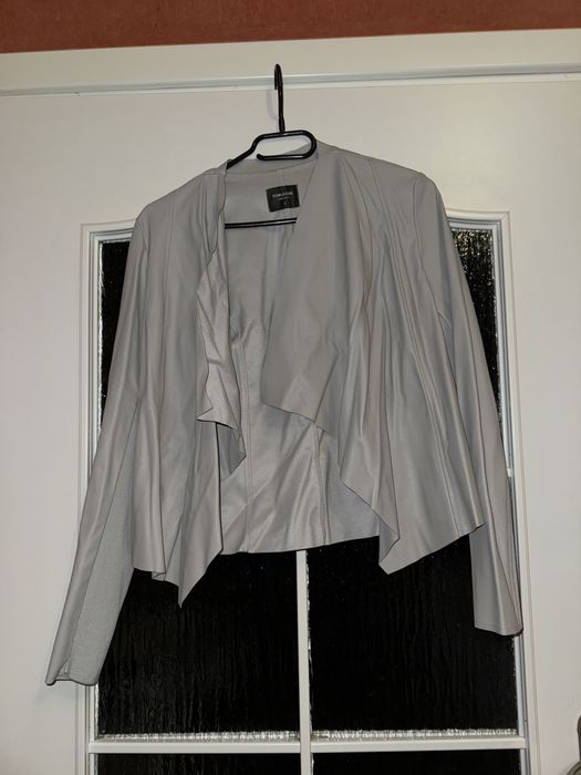 Szara skórzana katana