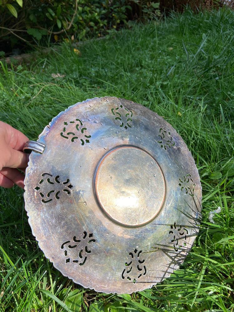 Антикварна тарілка E.P.Copper Victorian Plate Platter Silver