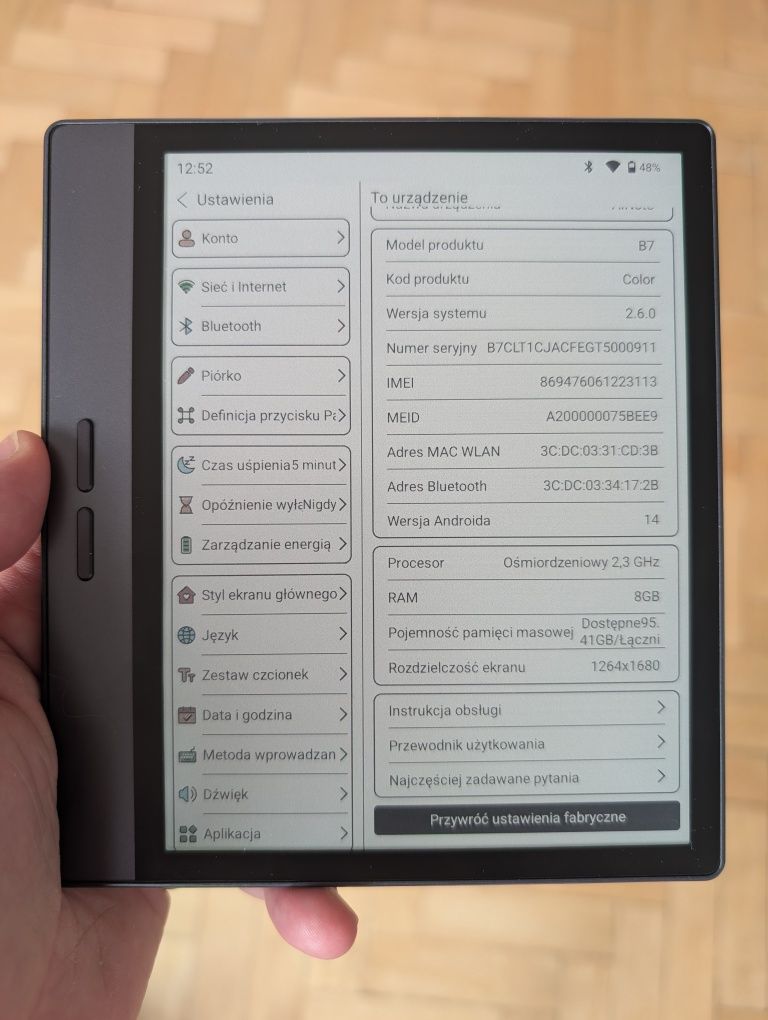 Bigme B7 tablet i czytnik e-ink