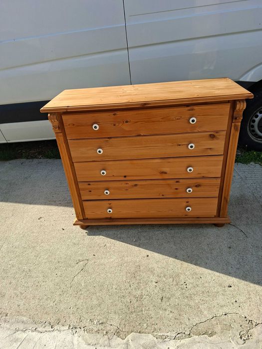 Komoda sosnowa 5x szuflada