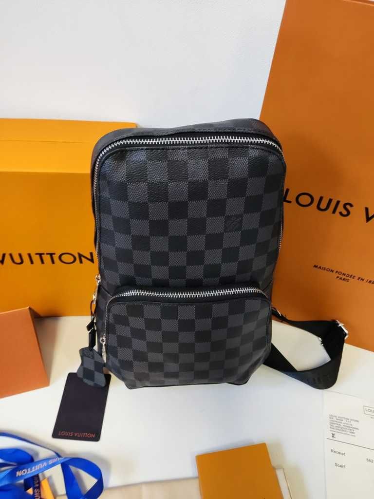 LOUIS VUITTON Plecak Worek damski męski Torebka torba, skóra 98-43