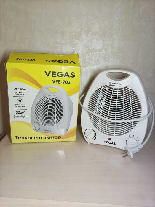 Электрообогреватель с вентилятором, б/у