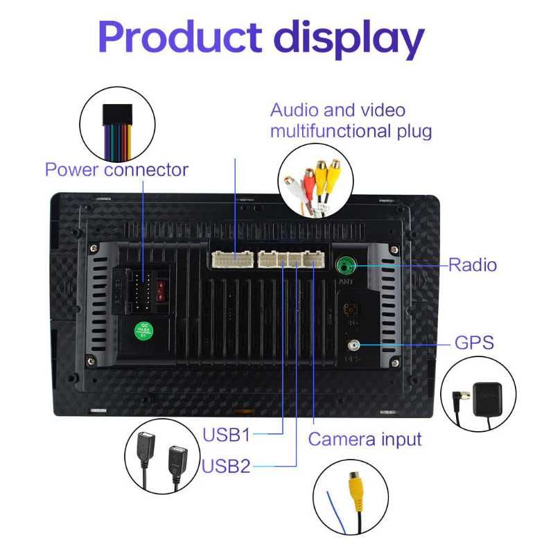 Андроид магнитола 2din  Android 11 2/32gb GPS/WiFi