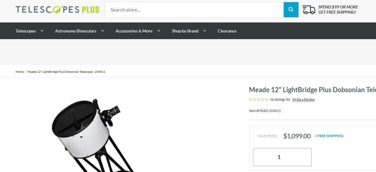 Телескоп Meade LightBridge 12"