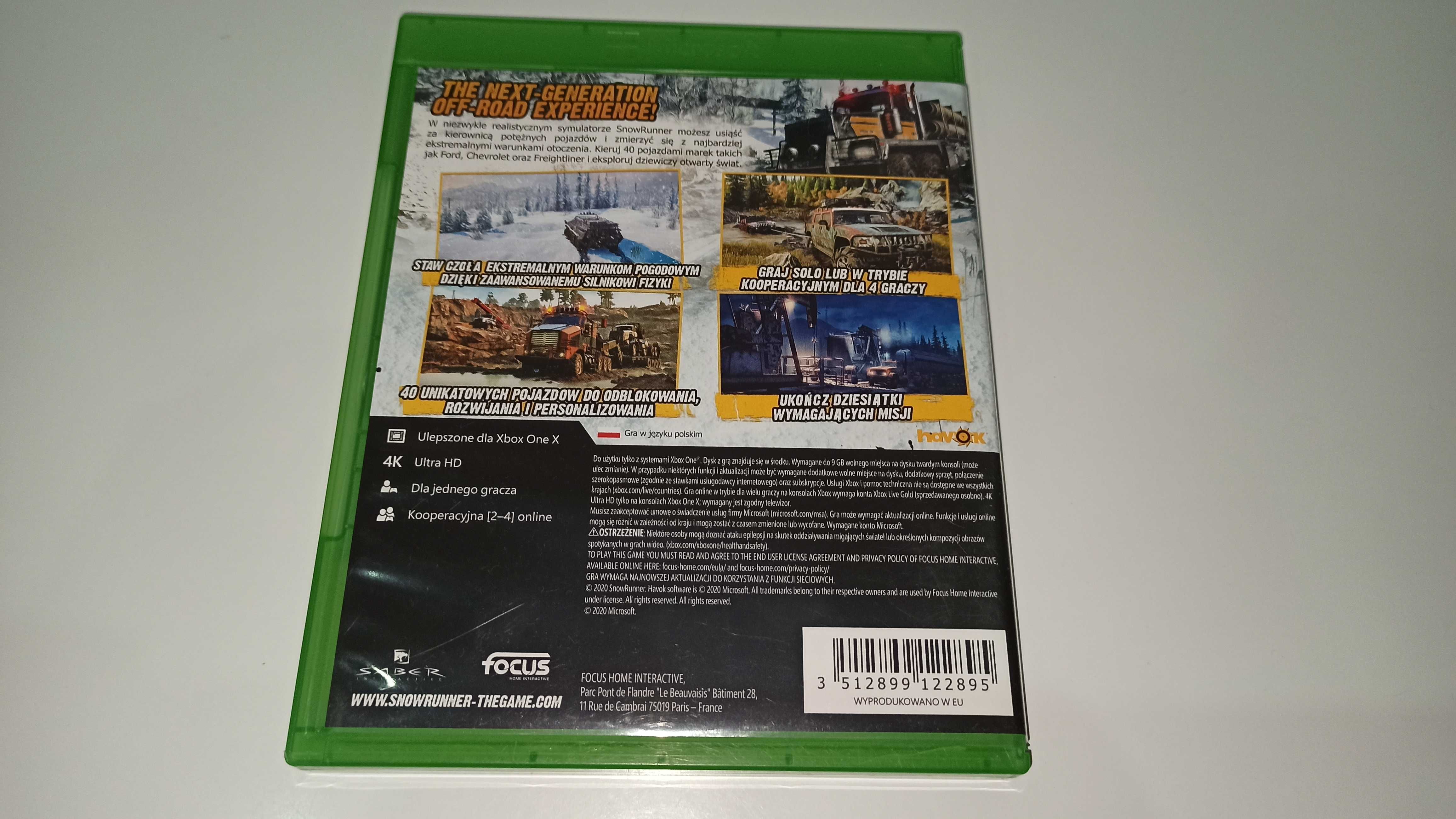 xbox one SNOWRUNNER po polsku ciężarówki po trudnym terenie v3