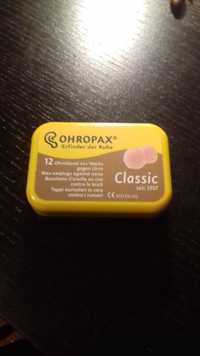 Tampões de cera Ohropax Classic