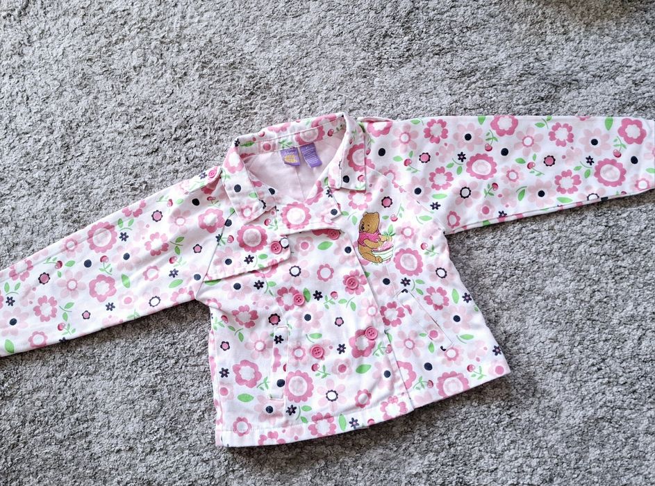 Kurtka marynarka w kwiatki r.98 Disney