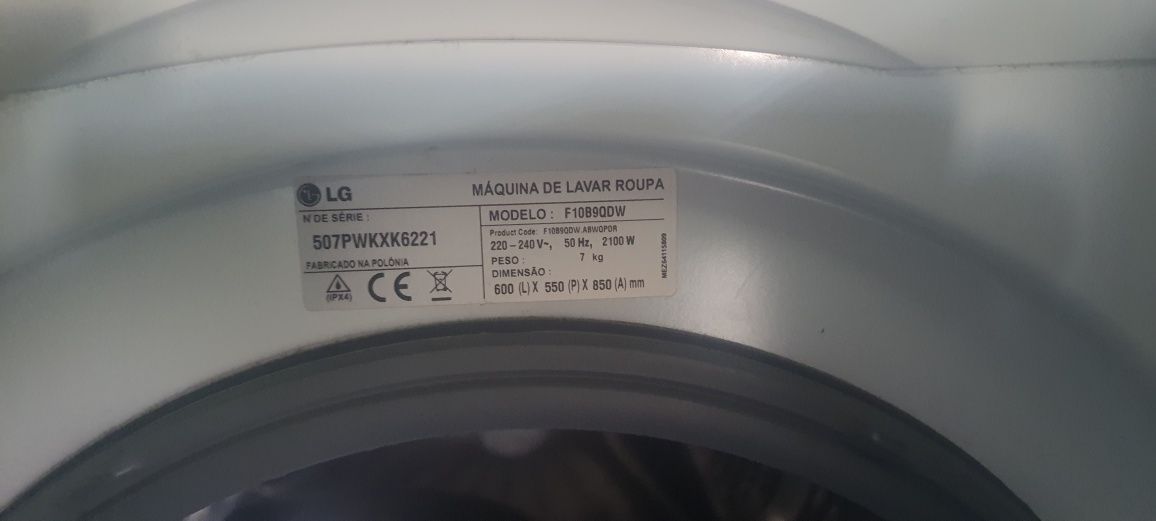 Maquina de lavar Lg