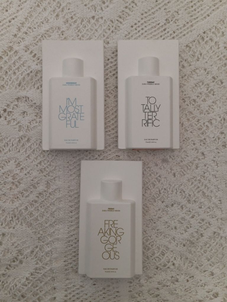 Perfume zara Wednesday, Tuesday e Friday 75ml