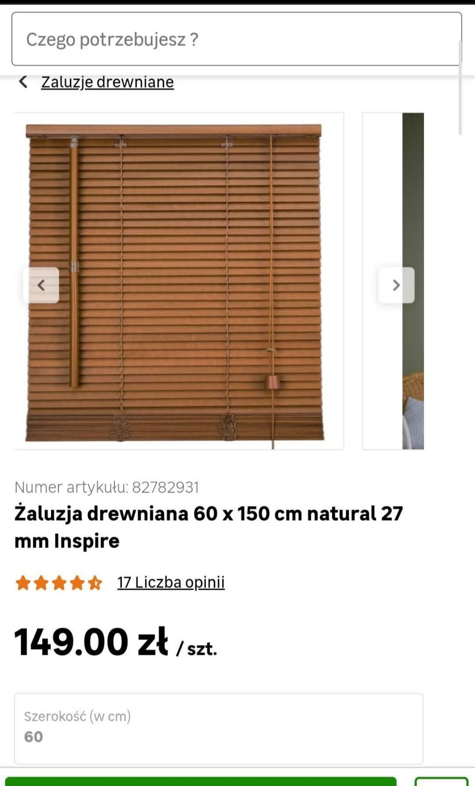 Żaluzje drewniane