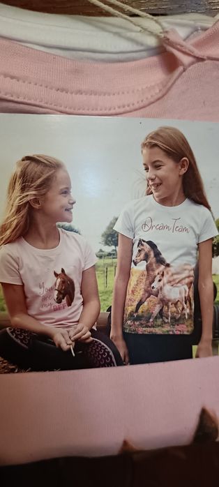 Nowy komplet kamizelka i koszulki z koniem jazda konna