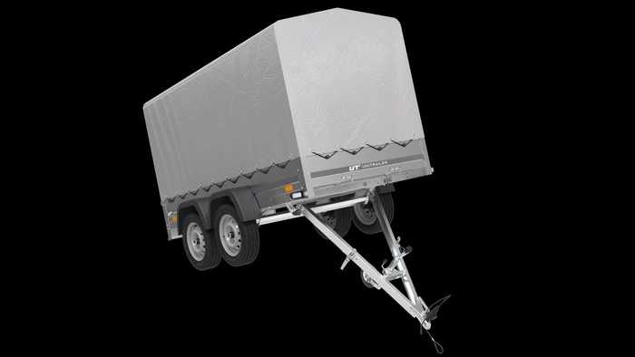 Przyczepka 264x125 UNITRAILER GARDEN 264/2 KIPP ze stelażem i plandeką