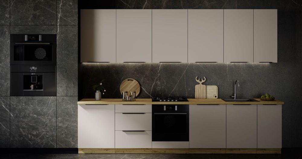 Meble kuchenne, zestaw mebli kuchennych, kuchnia KASZMIR/dąb SALVA.