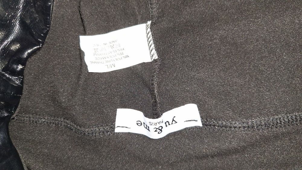 Spodnie lateksowe czarne M/L