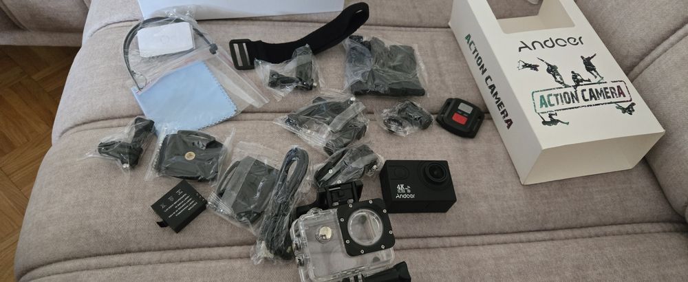 Nowa kamera z pilotem 4k wifi sportowa do jazdy i nurkowania sjcam